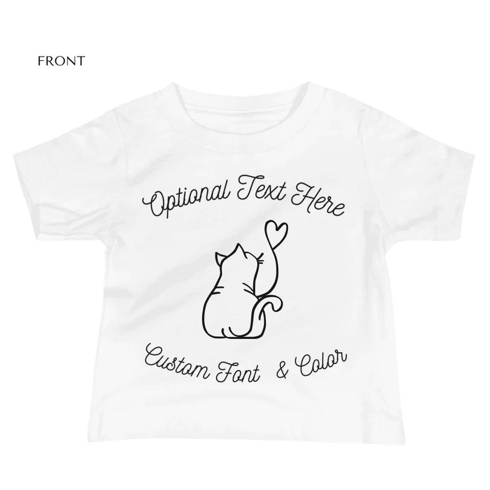 Custom Cat Line Art T-Shirt - ART-TSH101 - ARTFULANE