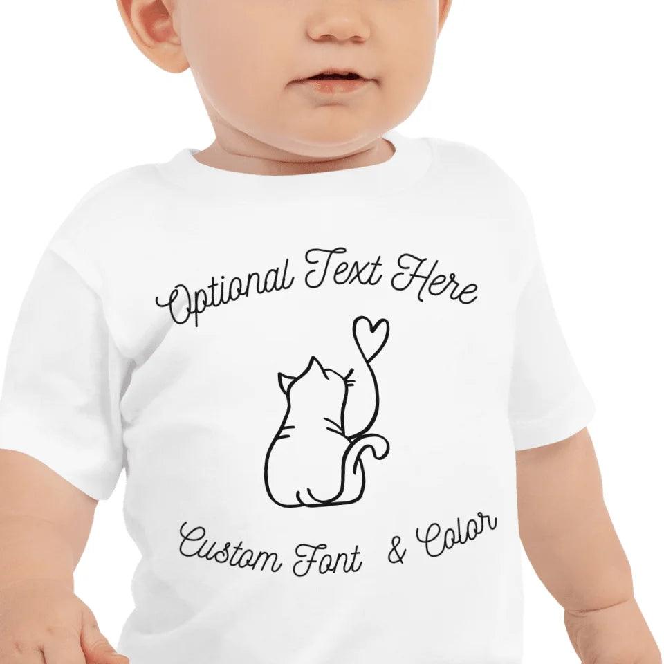 Custom Cat Line Art T-Shirt - ART-TSH101 - ARTFULANE