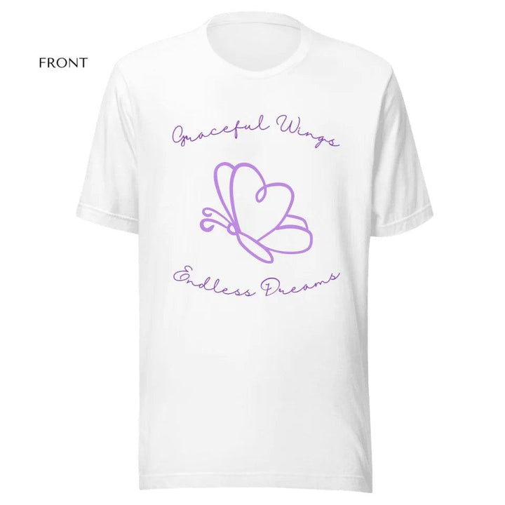 Custom Butterfly Line Art T-Shirt - ART-TSH102 - ARTFULANE