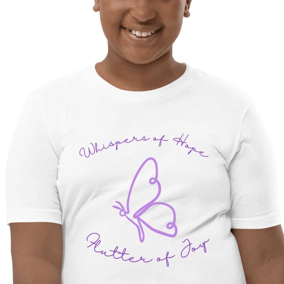 Custom Butterfly Line Art T-Shirt - ART-TSH102 - ARTFULANE