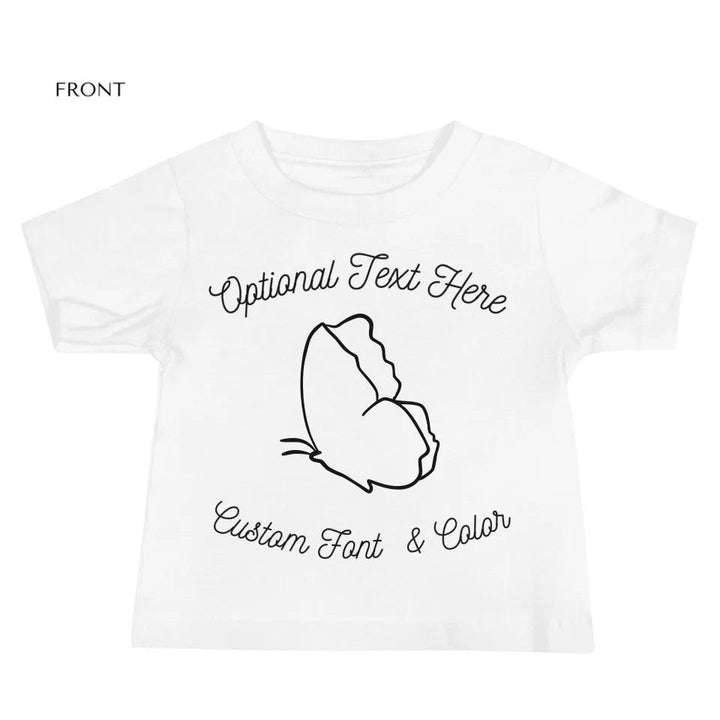 Custom Butterfly Line Art T-Shirt - ART-TSH102 - ARTFULANE