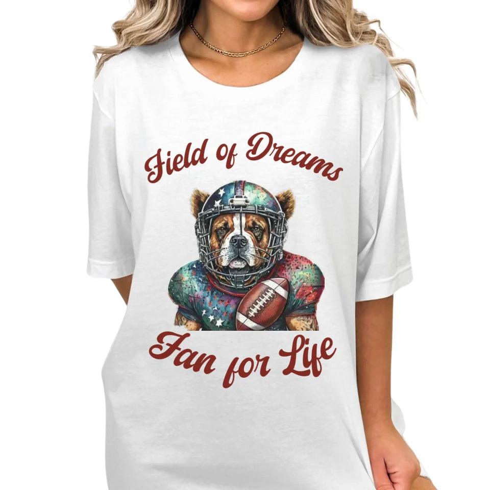 Custom Dog Football T-Shirt - ART-TSH103 - ARTFULANE