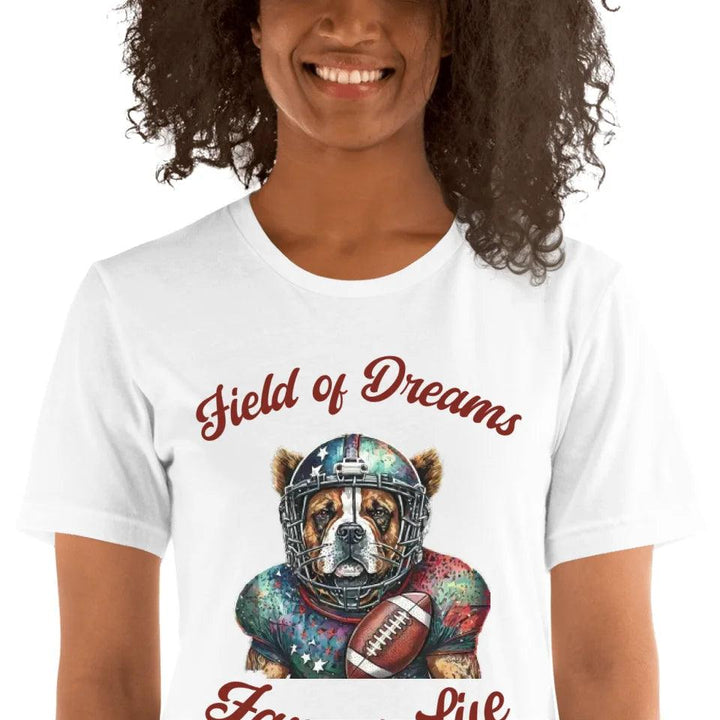 Custom Dog Football T-Shirt - ART-TSH103 - ARTFULANE