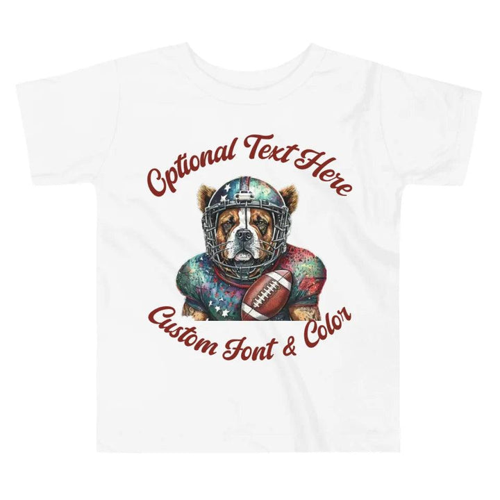 Custom Dog Football T-Shirt - ART-TSH103 - ARTFULANE