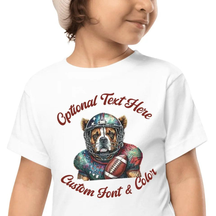 Custom Dog Football T-Shirt - ART-TSH103 - ARTFULANE