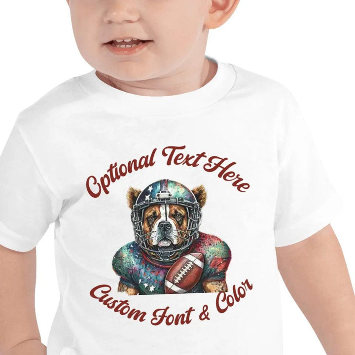 Custom Dog Football T-Shirt - ART-TSH103 - ARTFULANE