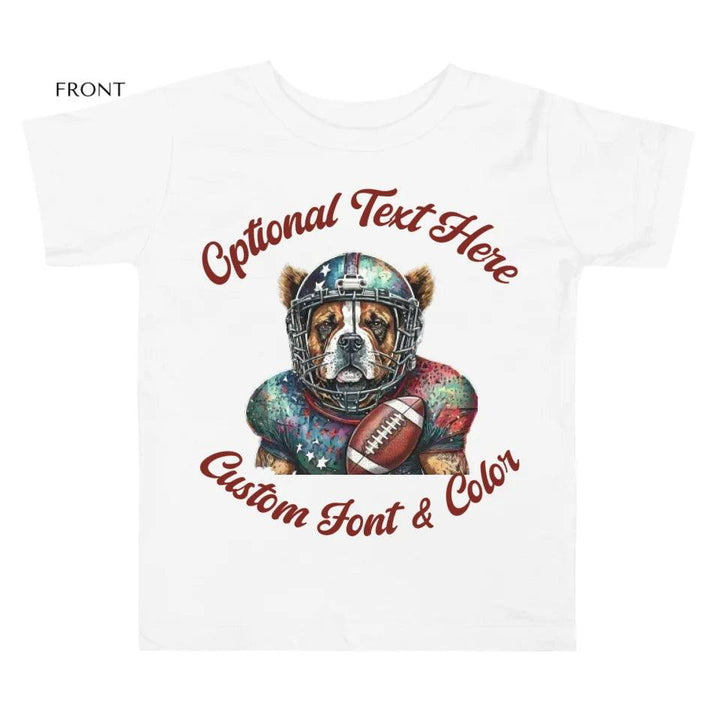 Custom Dog Football T-Shirt - ART-TSH103 - ARTFULANE