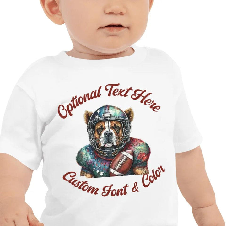 Custom Dog Football T-Shirt - ART-TSH103 - ARTFULANE