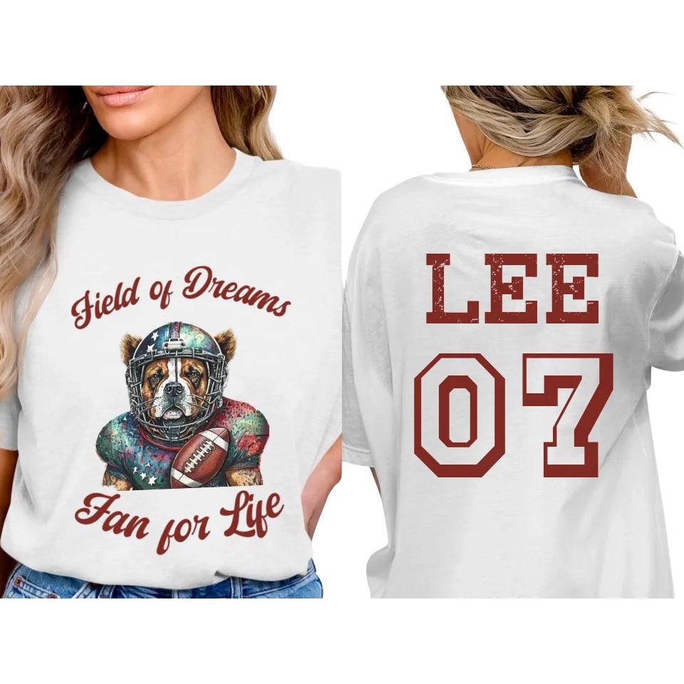 Custom Dog Football T-Shirt - ART-TSH103 - ARTFULANE