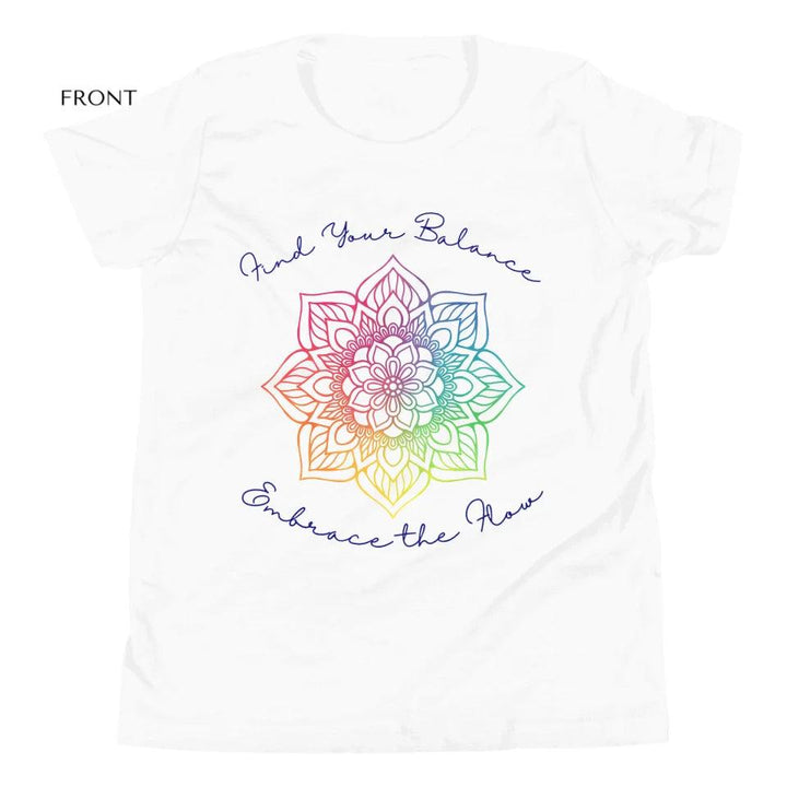 Custom Rainbow and Gold Mandala T-Shirt - ART-TSH106 - ARTFULANE