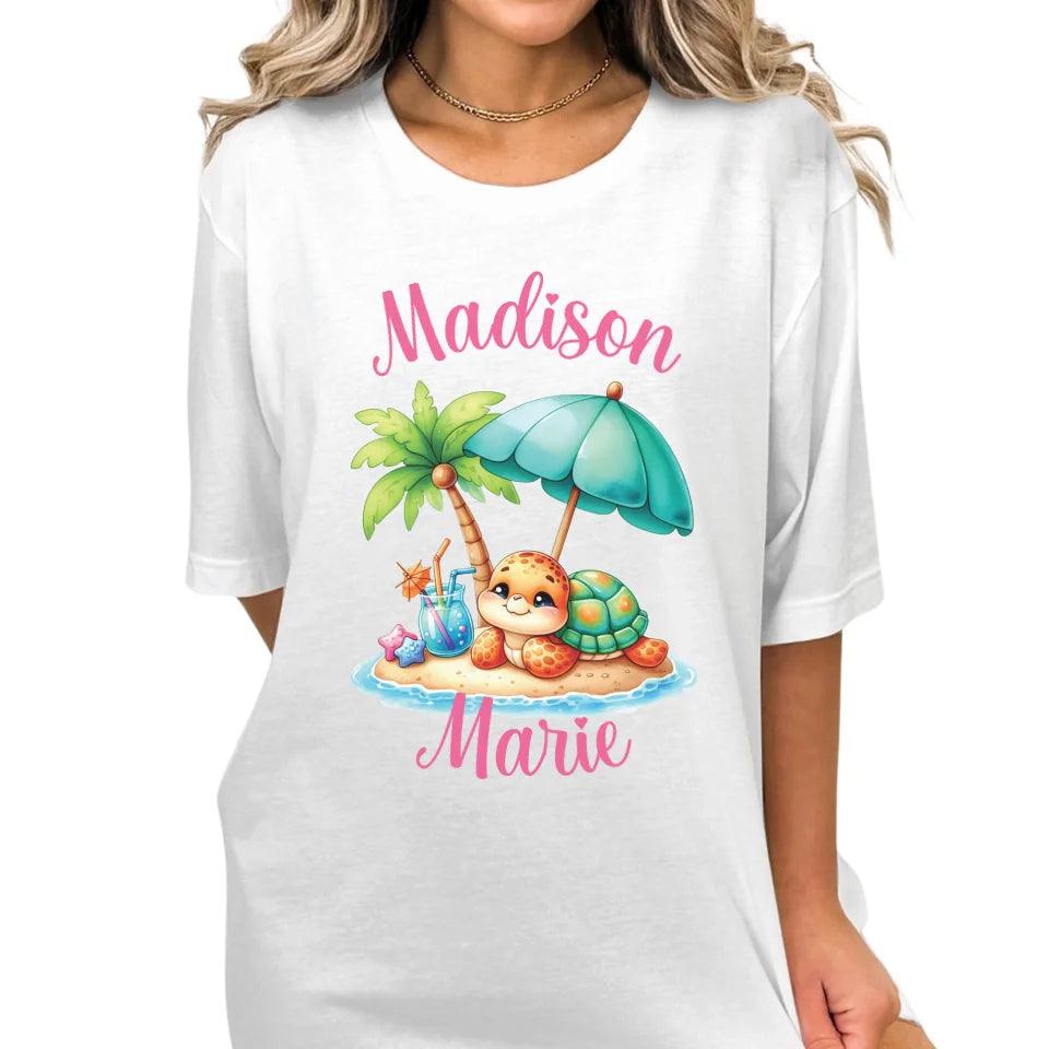 Custom Cute Summer Baby Turtles T-Shirt - ART-TSH115 - ARTFULANE