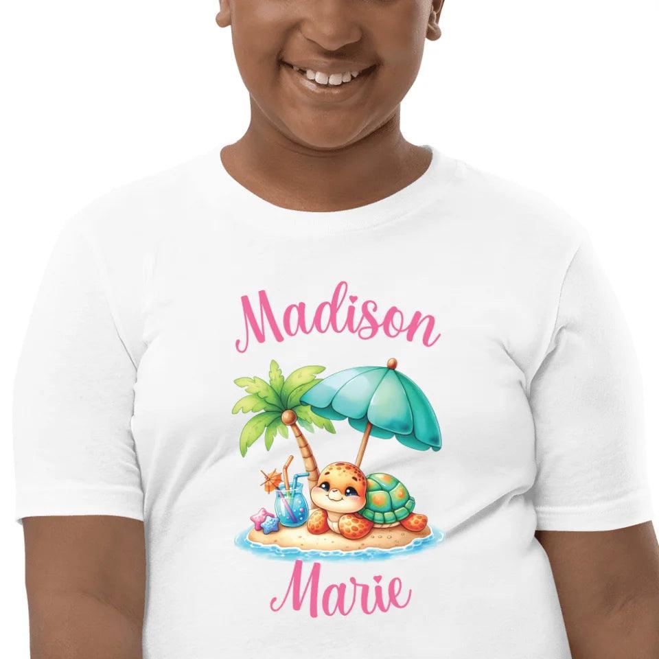 Custom Cute Summer Baby Turtles T-Shirt - ART-TSH115 - ARTFULANE