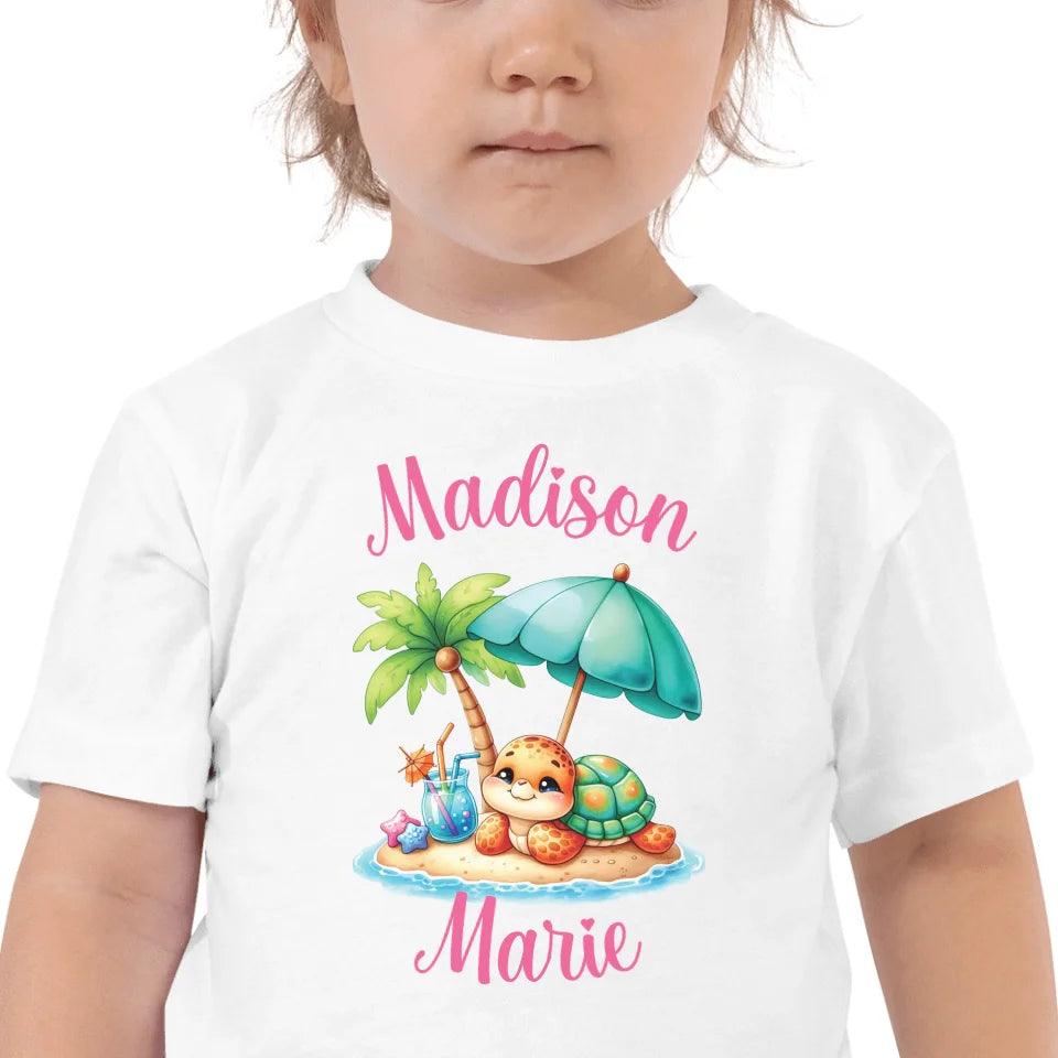 Custom Cute Summer Baby Turtles T-Shirt - ART-TSH115 - ARTFULANE