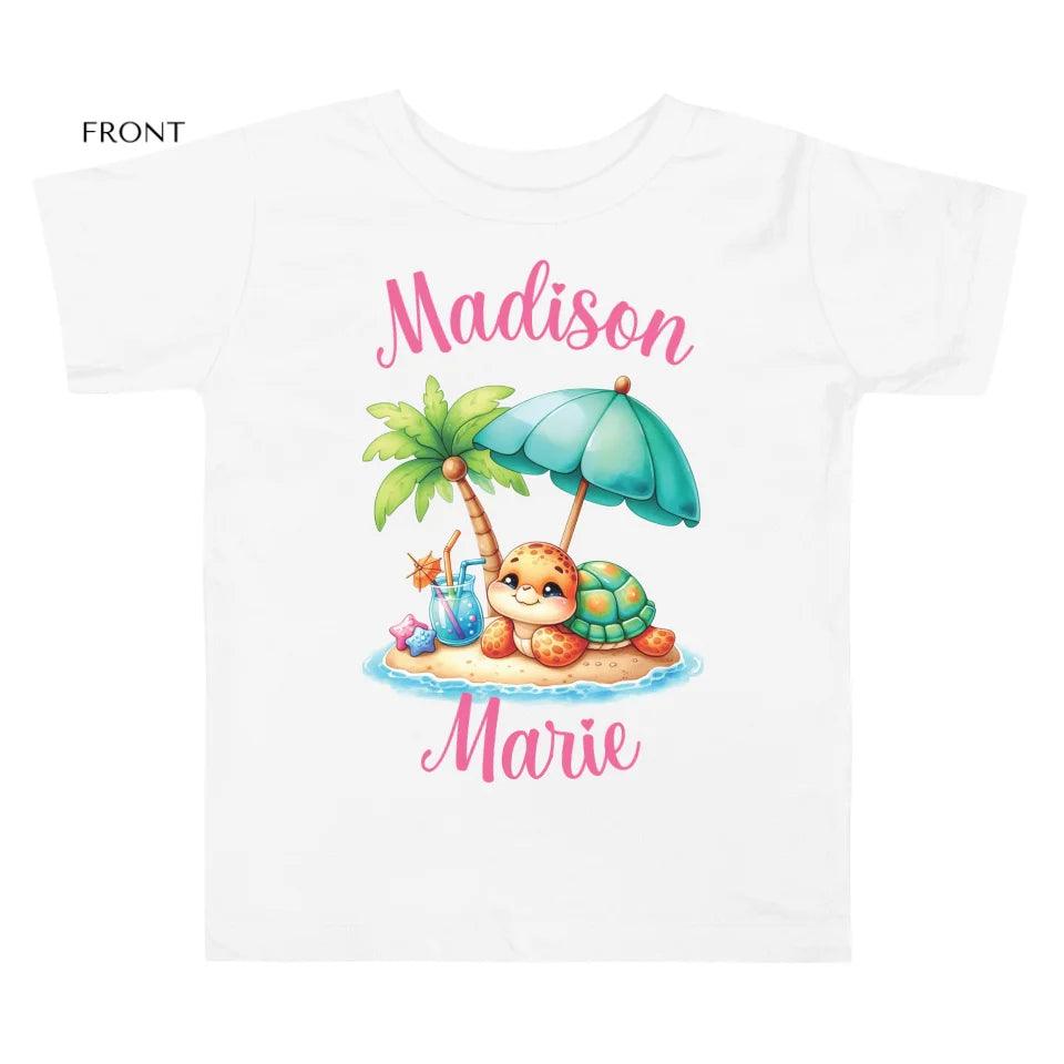 Custom Cute Summer Baby Turtles T-Shirt - ART-TSH115 - ARTFULANE