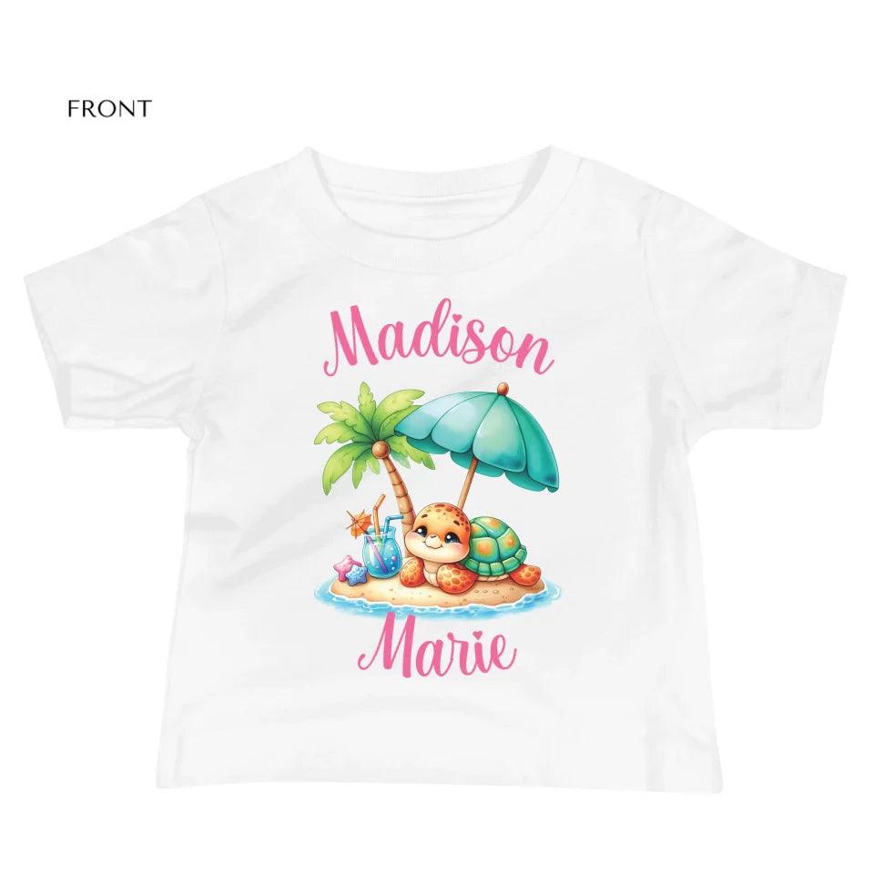 Custom Cute Summer Baby Turtles T-Shirt - ART-TSH115 - ARTFULANE