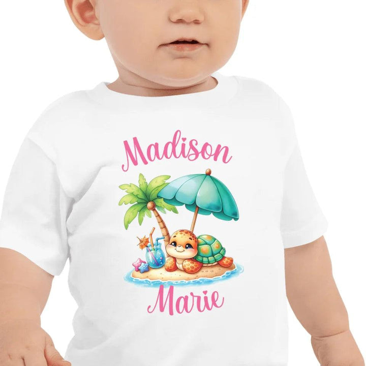 Custom Cute Summer Baby Turtles T-Shirt - ART-TSH115 - ARTFULANE