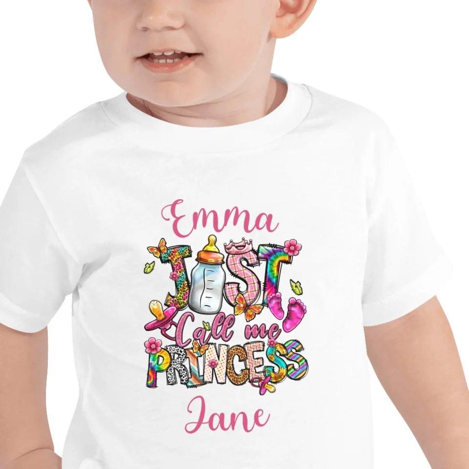 Custom Just Call Me Princess Baby Theme T-Shirt - ART-TSH116 - ARTFULANE