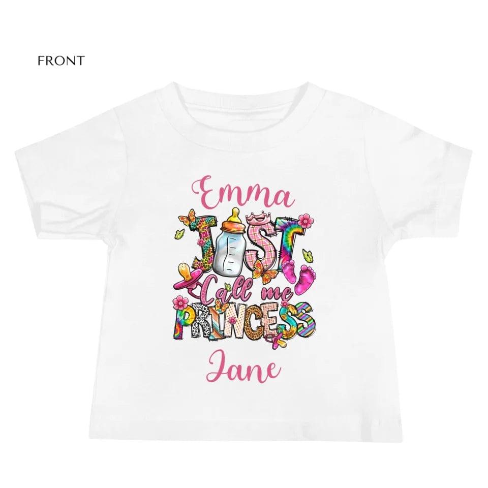 Custom Just Call Me Princess Baby Theme T-Shirt - ART-TSH116 - ARTFULANE