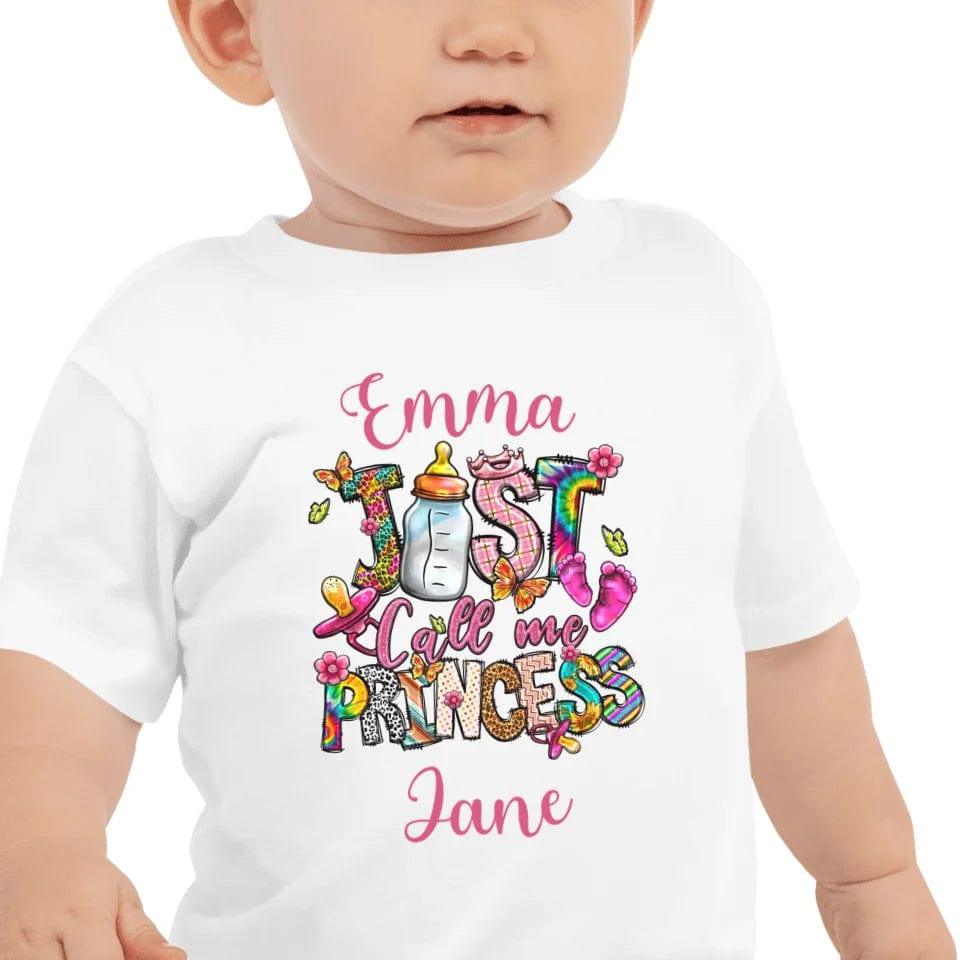 Custom Just Call Me Princess Baby Theme T-Shirt - ART-TSH116 - ARTFULANE