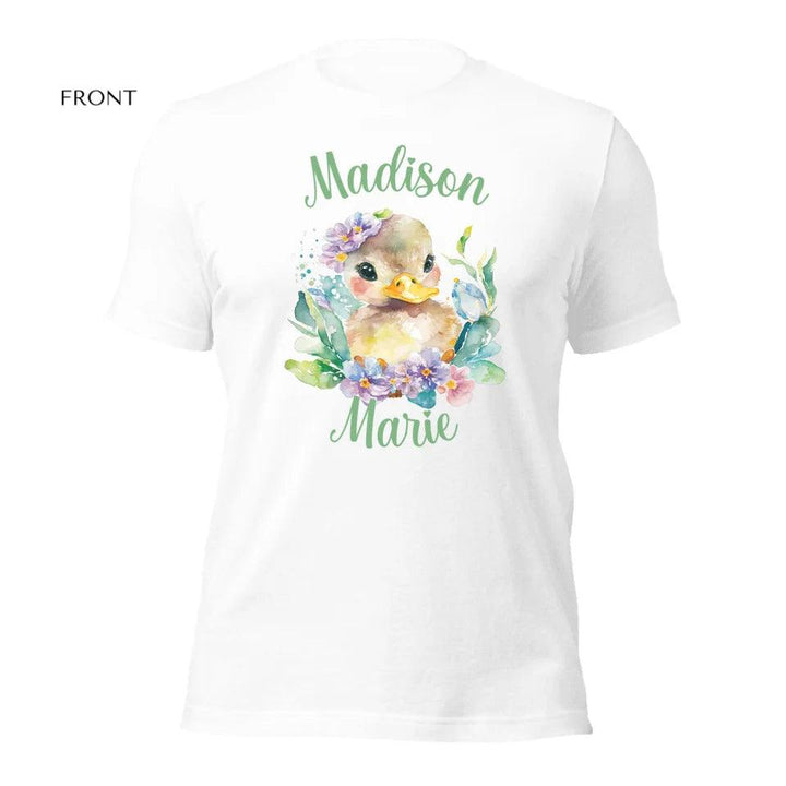 Custom Watercolor Spring Ducks T-Shirt - ART-TSH117 - ARTFULANE