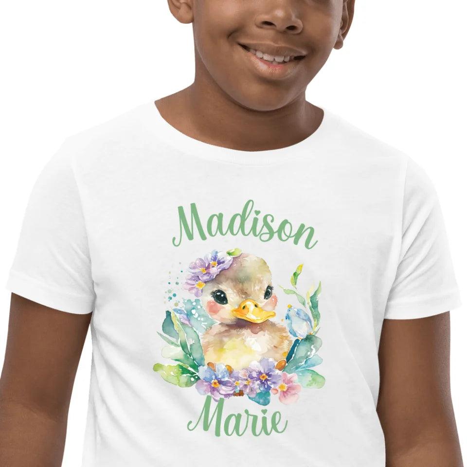 Custom Watercolor Spring Ducks T-Shirt - ART-TSH117 - ARTFULANE