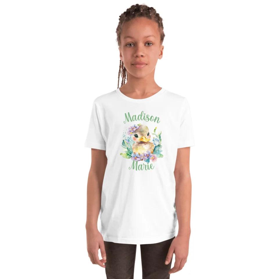 Custom Watercolor Spring Ducks T-Shirt - ART-TSH117 - ARTFULANE