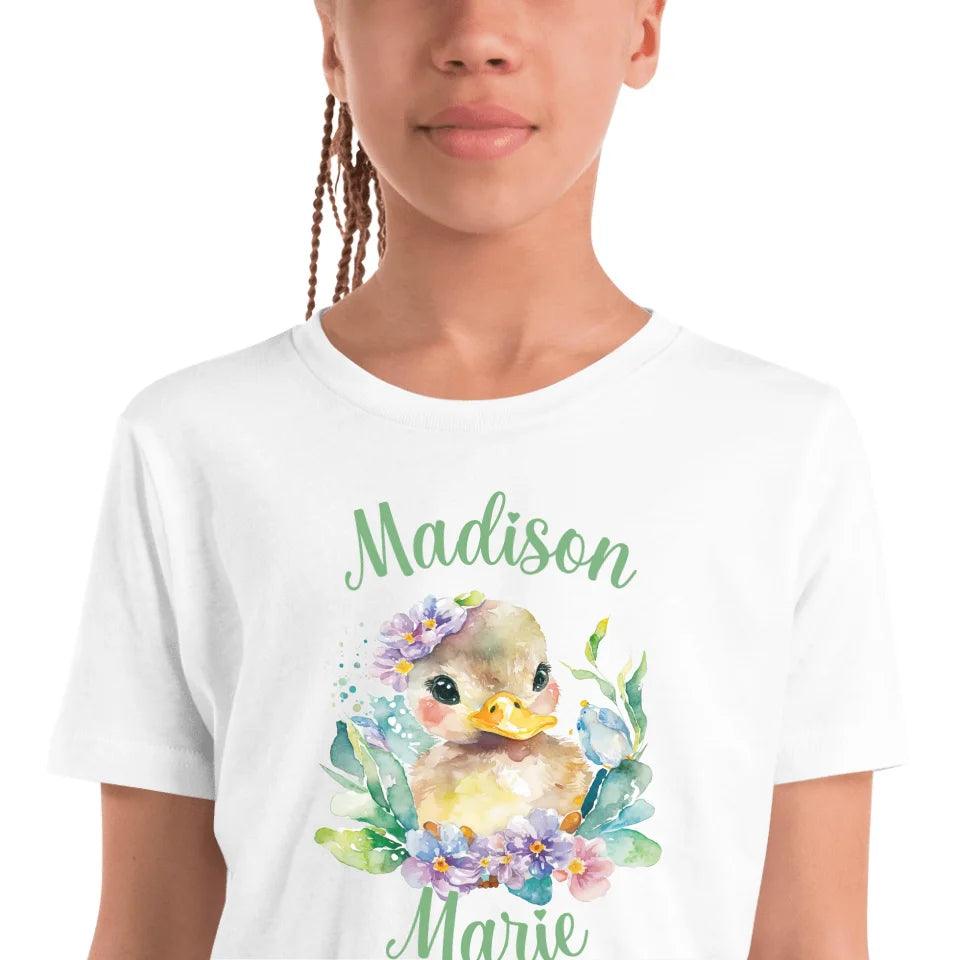 Custom Watercolor Spring Ducks T-Shirt - ART-TSH117 - ARTFULANE