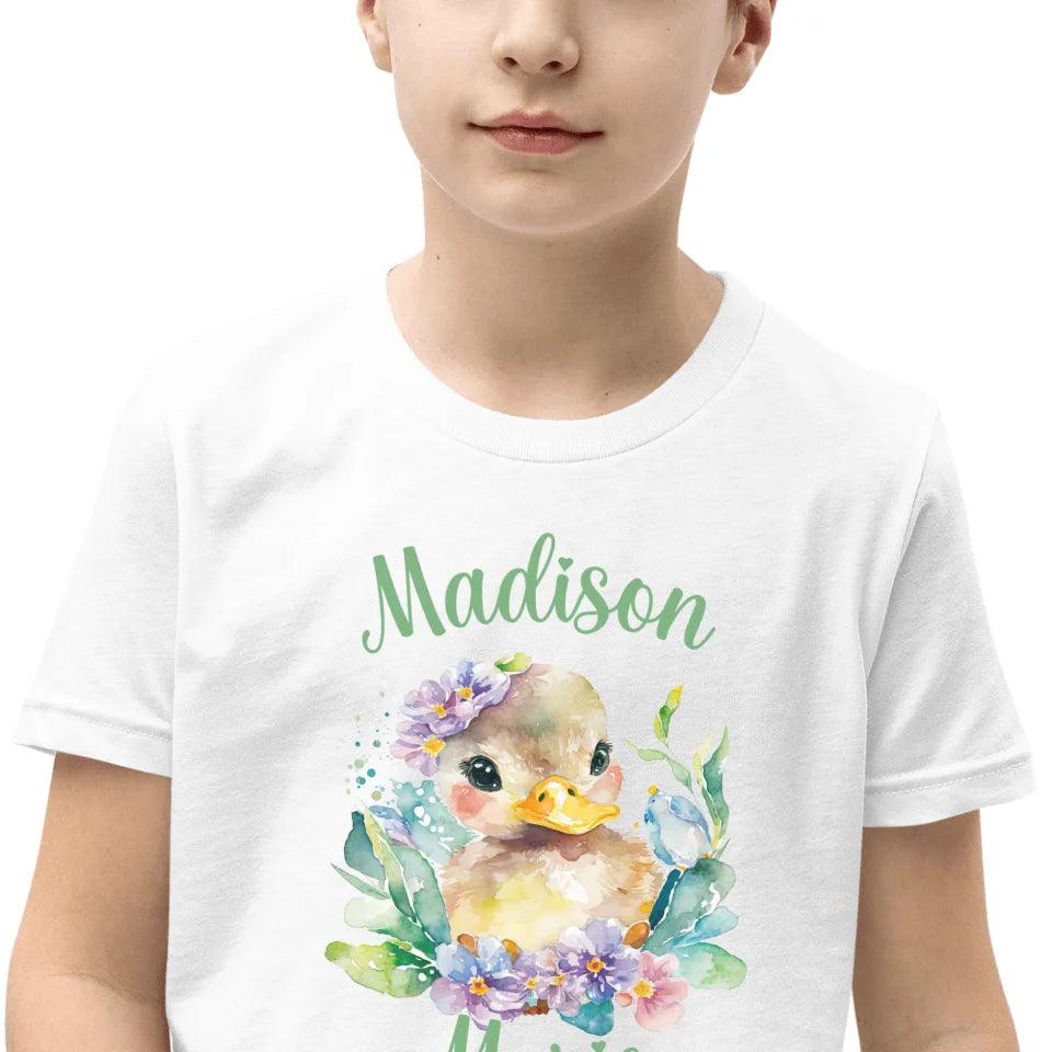 Custom Watercolor Spring Ducks T-Shirt - ART-TSH117 - ARTFULANE