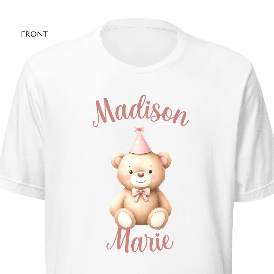 Custom Birthday Bear T-Shirt - ART-TSH119 - ARTFULANE