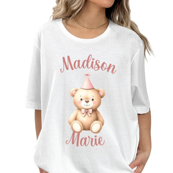 Custom Birthday Bear T-Shirt - ART-TSH119 - ARTFULANE