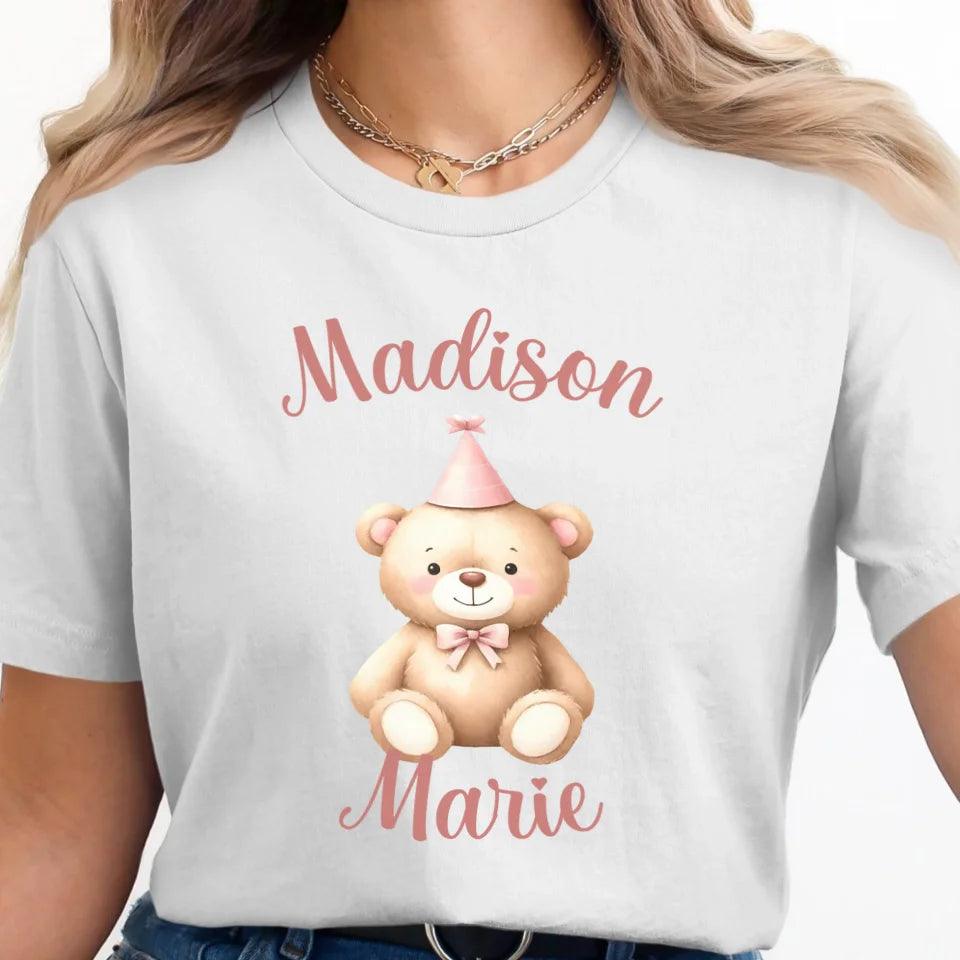 Custom Birthday Bear T-Shirt - ART-TSH119 - ARTFULANE