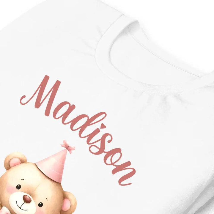 Custom Birthday Bear T-Shirt - ART-TSH119 - ARTFULANE