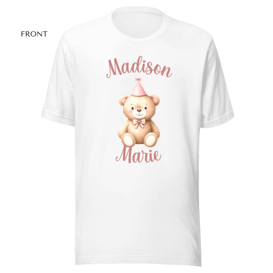 Custom Birthday Bear T-Shirt - ART-TSH119 - ARTFULANE