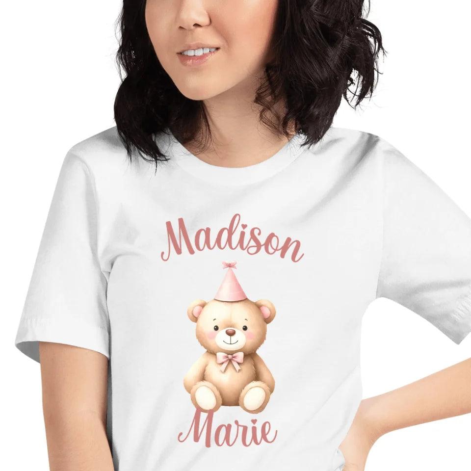 Custom Birthday Bear T-Shirt - ART-TSH119 - ARTFULANE