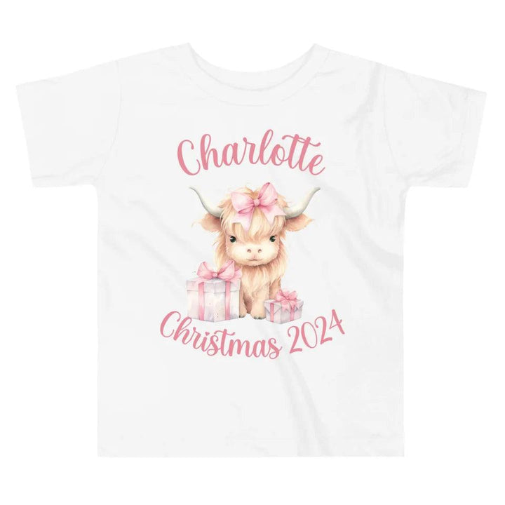 Custom Christmas Highland Animals T-Shirt - ART-TSH124 - ARTFULANE