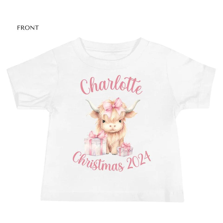 Custom Christmas Highland Animals T-Shirt - ART-TSH124 - ARTFULANE