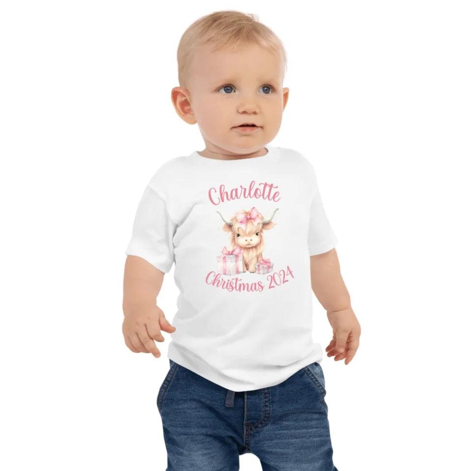 Custom Christmas Highland Animals T-Shirt - ART-TSH124 - ARTFULANE