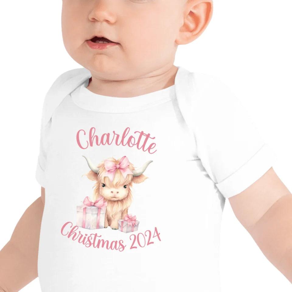 Custom Christmas Highland Animals T-Shirt - ART-TSH124 - ARTFULANE