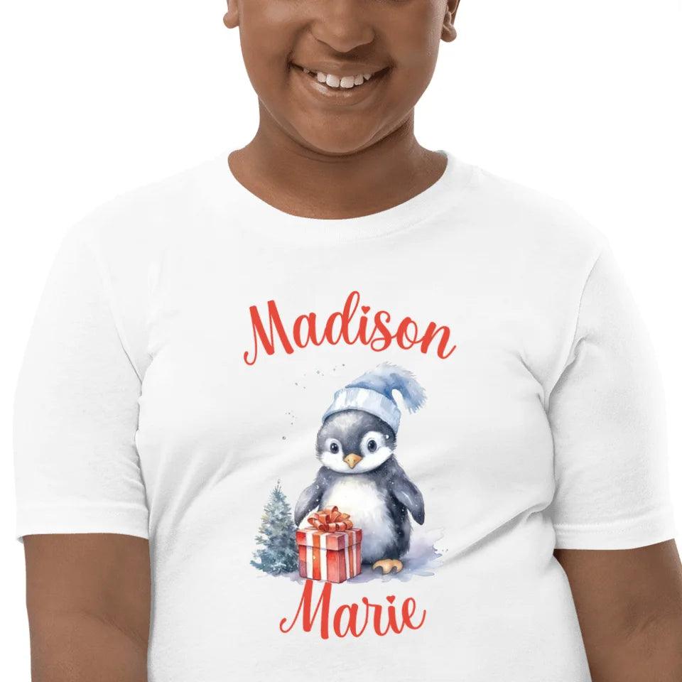 Custom Christmas Penguins T-Shirt - ART-TSH125 - ARTFULANE