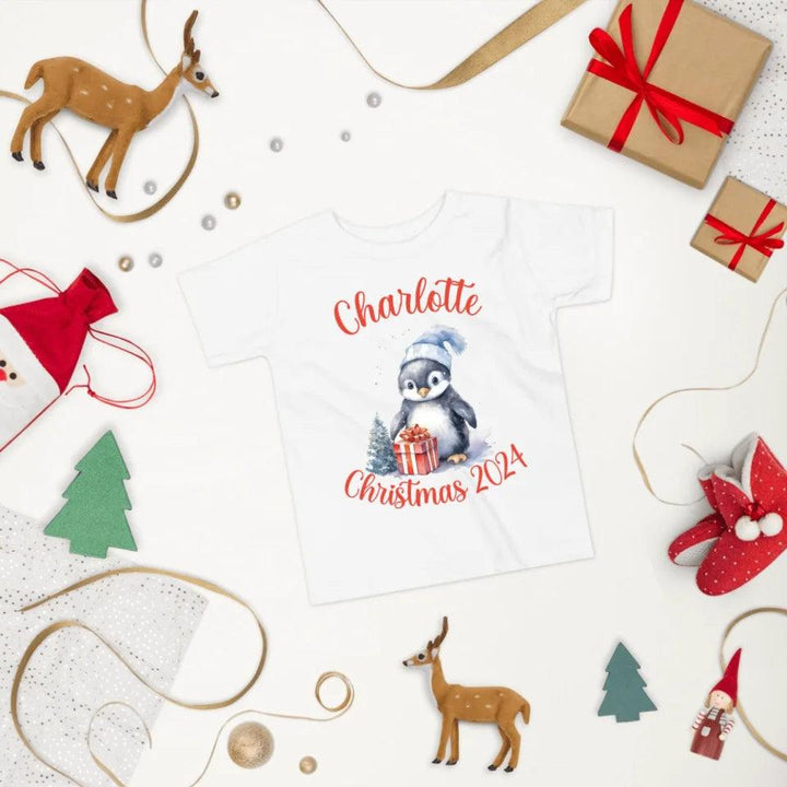 Custom Christmas Penguins T-Shirt - ART-TSH125 - ARTFULANE