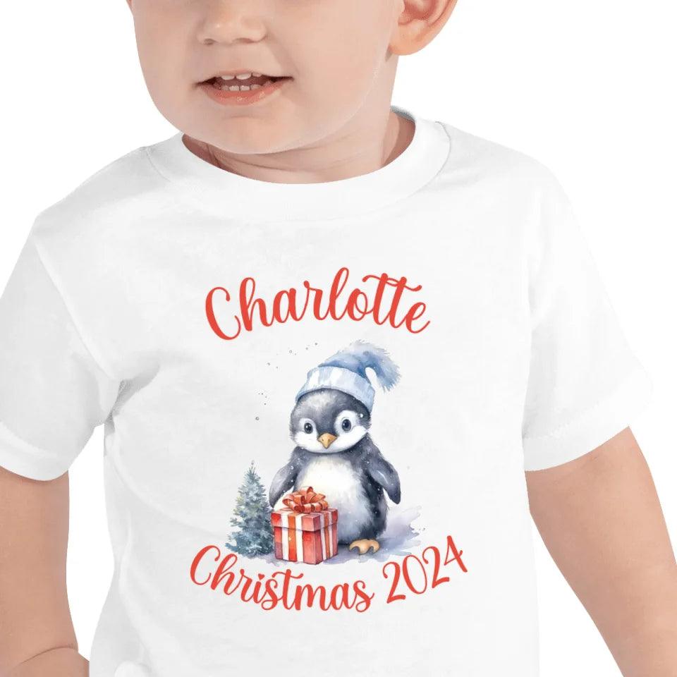 Custom Christmas Penguins T-Shirt - ART-TSH125 - ARTFULANE