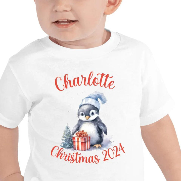 Custom Christmas Penguins T-Shirt - ART-TSH125 - ARTFULANE