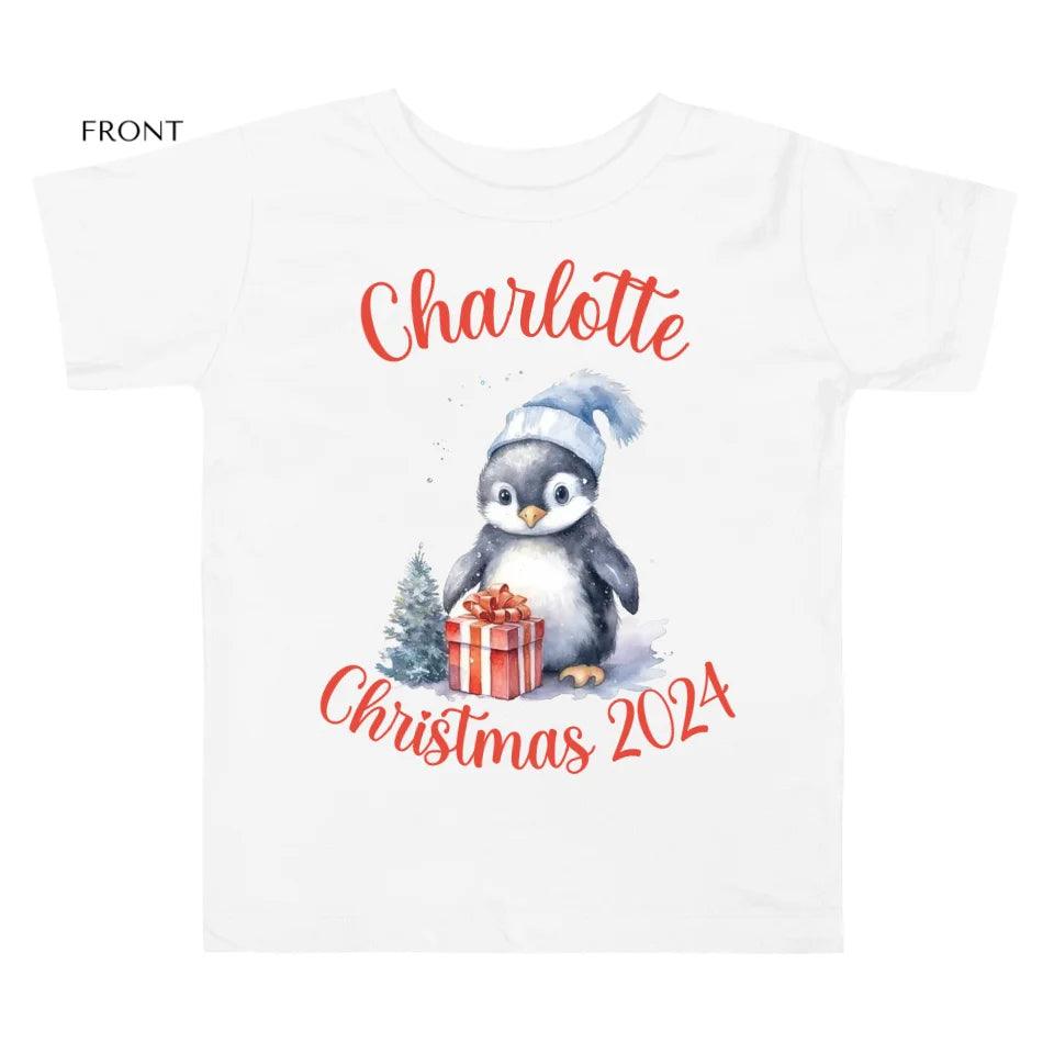 Custom Christmas Penguins T-Shirt - ART-TSH125 - ARTFULANE