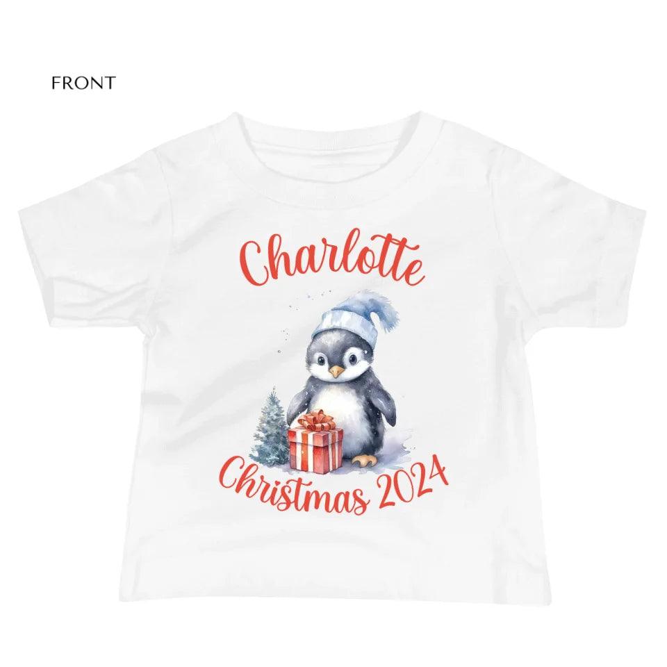 Custom Christmas Penguins T-Shirt - ART-TSH125 - ARTFULANE