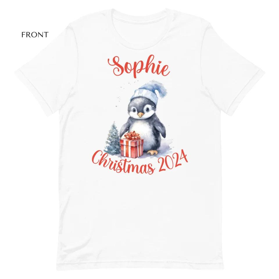 Custom Christmas Penguins T-Shirt - ART-TSH125 - ARTFULANE