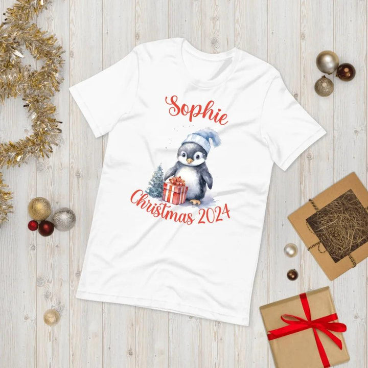 Custom Christmas Penguins T-Shirt - ART-TSH125 - ARTFULANE