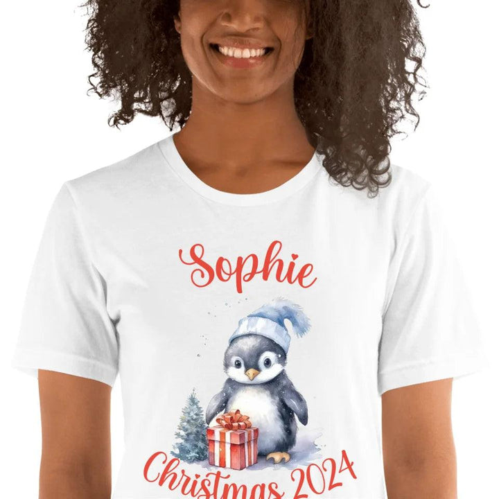 Custom Christmas Penguins T-Shirt - ART-TSH125 - ARTFULANE