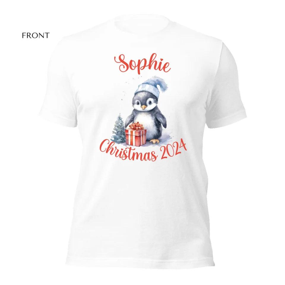 Custom Christmas Penguins T-Shirt - ART-TSH125 - ARTFULANE