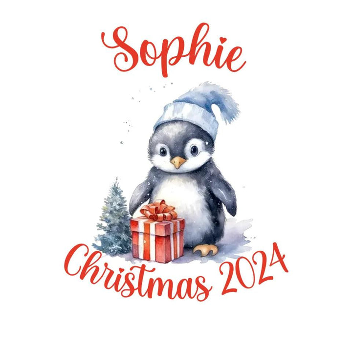 Custom Christmas Penguins T-Shirt - ART-TSH125 - ARTFULANE