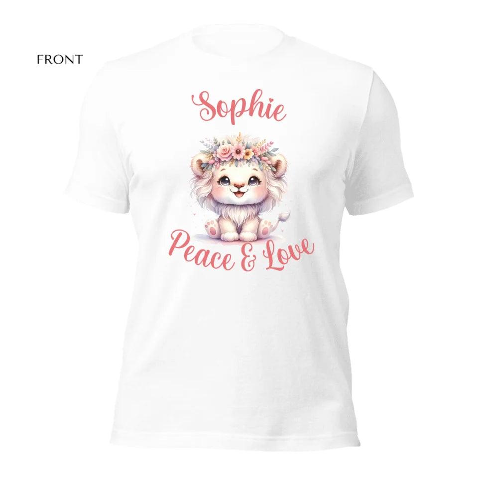 Custom Pastel Boho Lions T-Shirt - ART-TSH126 - ARTFULANE